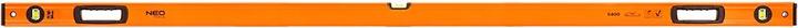 Actual product image Neo POZIOMNICA ALUMINIOWA S 400 3 LIBELLE 2 UCHWYTY 200CM (200 cm)