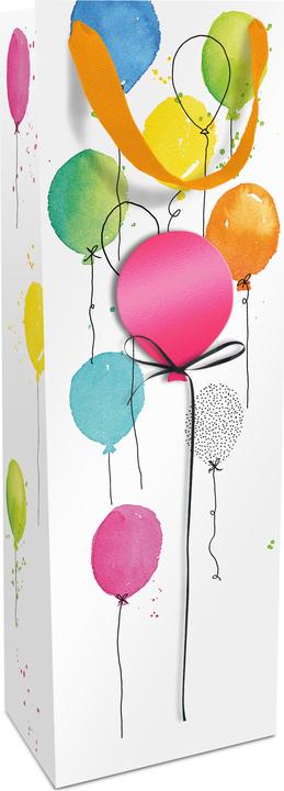 Produktbild Braun + Company Flaschentragetasche Ballon Party mit Satinband (Flaschentasche)