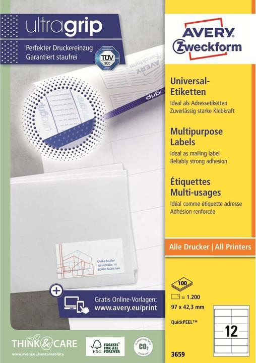 Produktbild Avery Universal-Etiketten