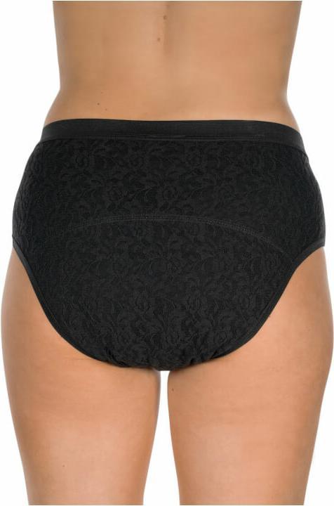 Actual product image Suprima La Donna The feminine briefs with underwear protection black (1 x, Large)