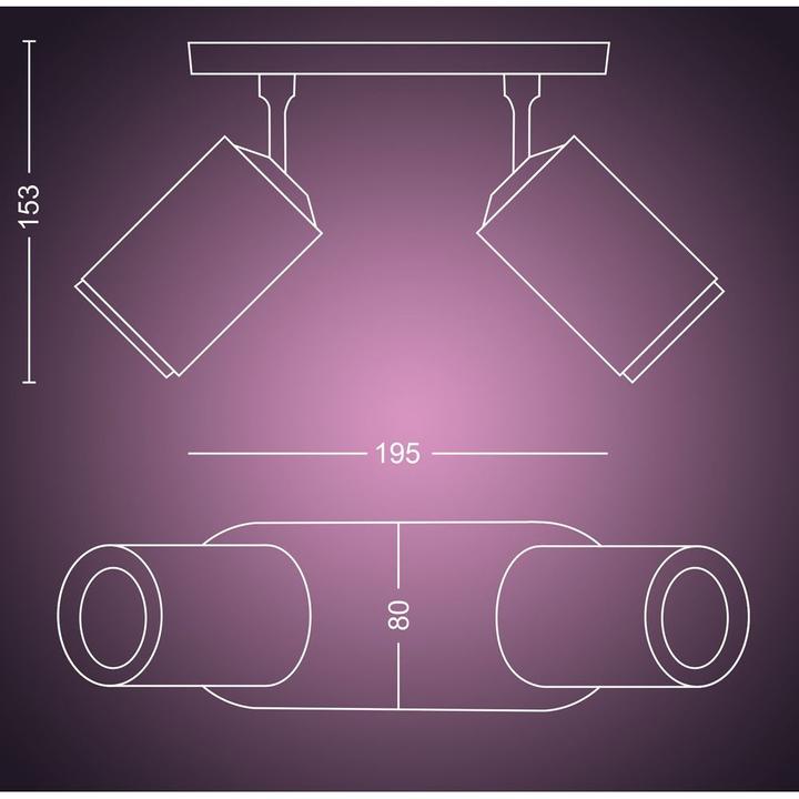 Produktbild Philips Hue Fugato Basis BT (700 lm, GU10)