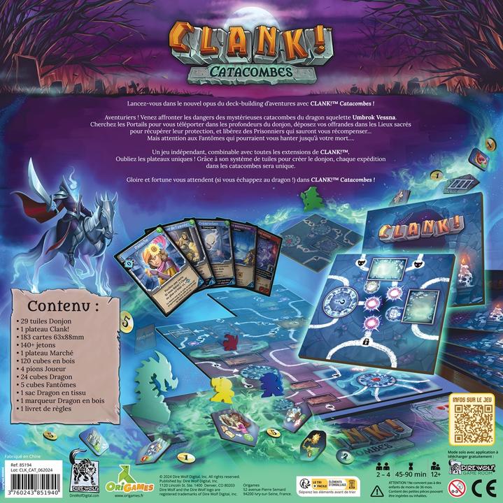 Actual product image Origames Clank. Catacombes (French)