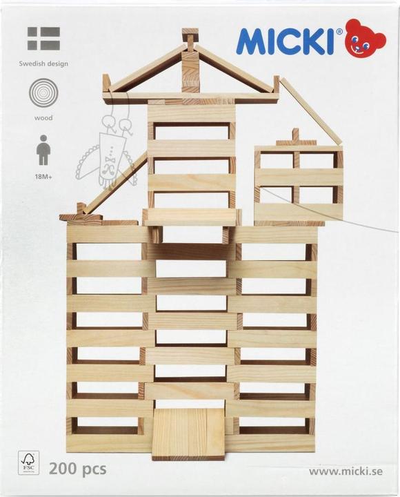 Actual product image Micki Bouwblokken 200 stuks
