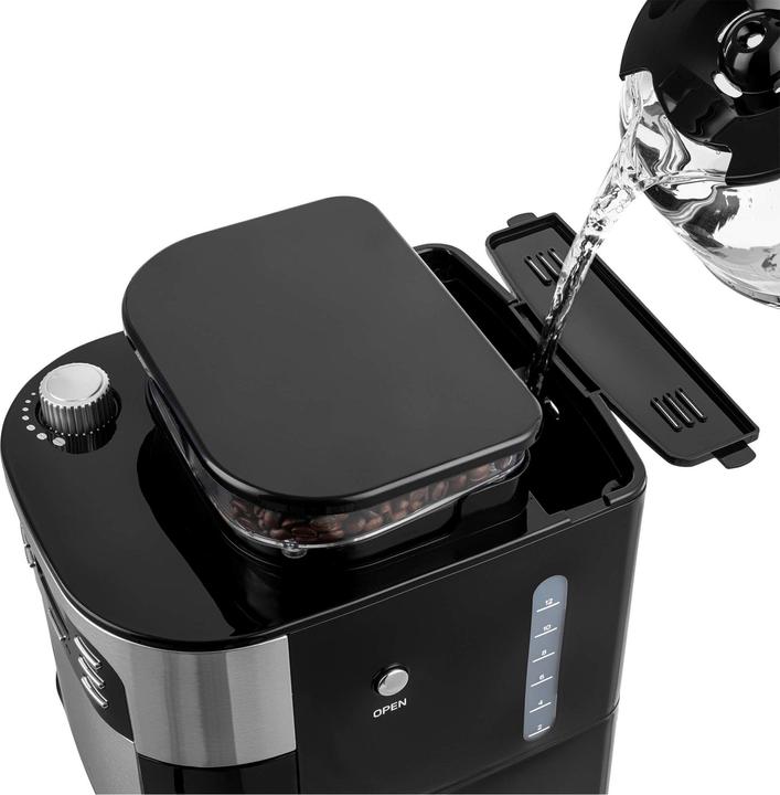 Produktbild Sencor SCE 7000BK Kaffeemaschine in Schwarz und Silber