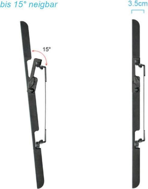 Actual product image Hermex Universal LCD TV wall mount TV mount Screen mount (Wall, 85", 45 kg)