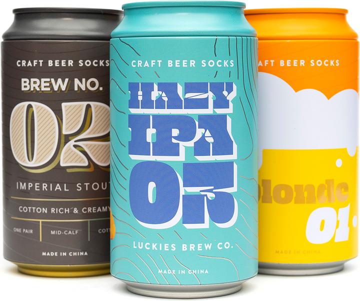 Actual product image Luckies Craft Beer Socks - Hazy Ipa (Single pack, 41 - 45)
