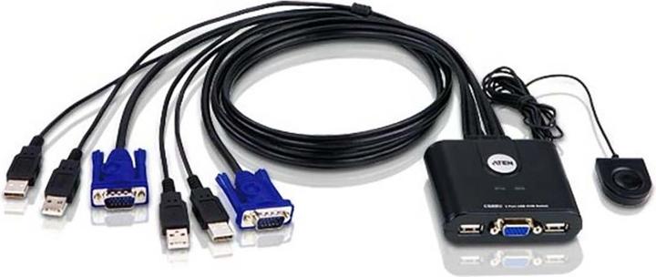Actual product image Aten CS22U, 2-Port KVM Switch, USB, VGA