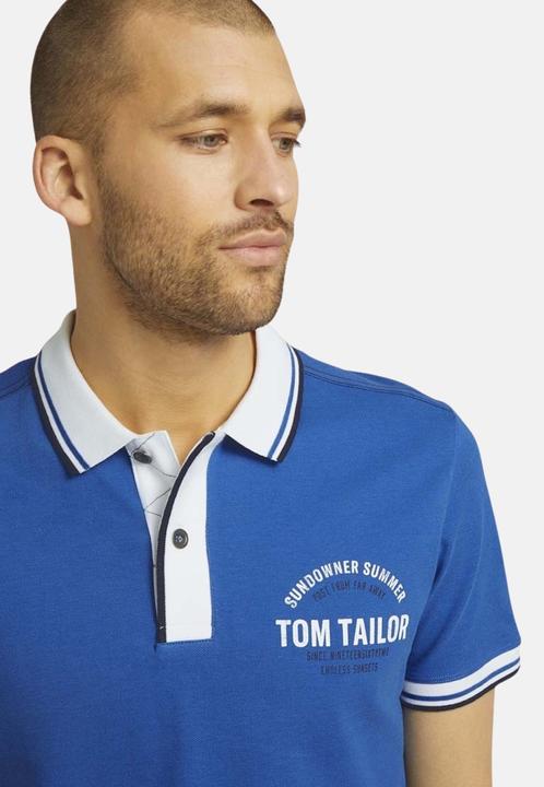 Produktbild Tom Tailor Poloshirt Decorated Polo mit Print Shortleeve (L)