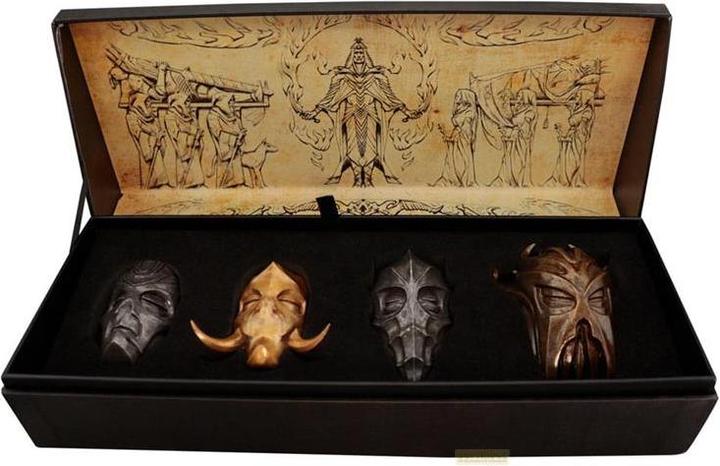 Actual product image Fanattik ELDER SCROLLS V SKYRIM -Set 4 Masques de Prêtre Dragon Edition Limitée