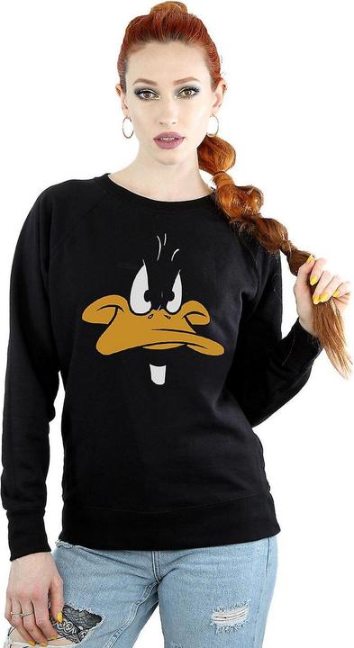 Actual product image Looney Tunes Womens/Ladies Daffy Duck Face Sweatshirt (XL)