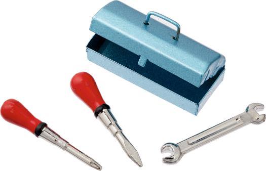 Produktbild Hobby Fun Mini-Figur Werkzeugkasten 3 cm