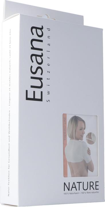 Eusana Schulterwaermer doppelt gestrickt mit Traegerband ivoire (XL)