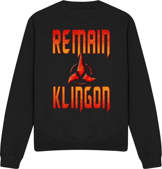 Immagine prodotto Universal Textiles Remain Klingon Felpa Adulto Unisex (M)