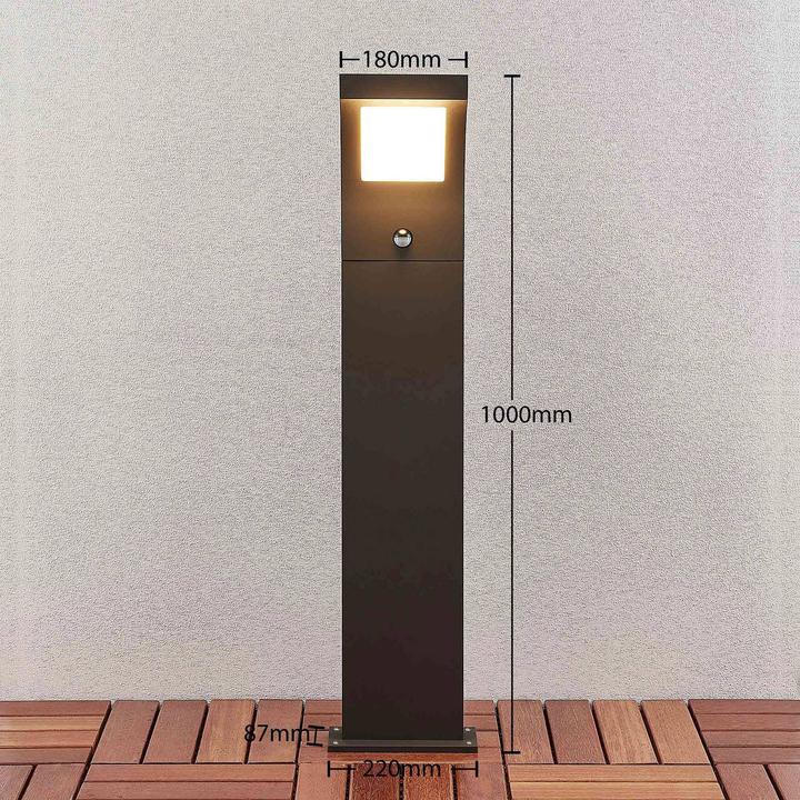 Immagine prodotto Arcchio Advik Luce da giardino per esterni con sensore H100 Grafite (760 lm, IP54)