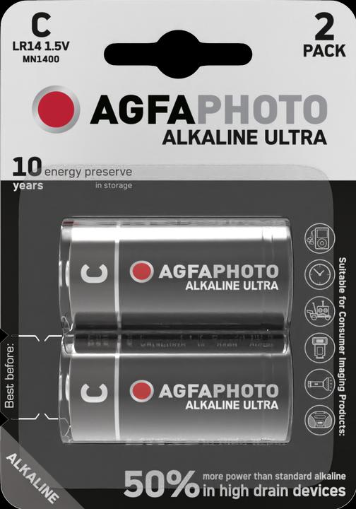 Image du produit AGFAPHOTO Pile Ultra LR14 Baby (C) alcaline-manganèse 1.5 V 2 pcs. (2 pcs, C)