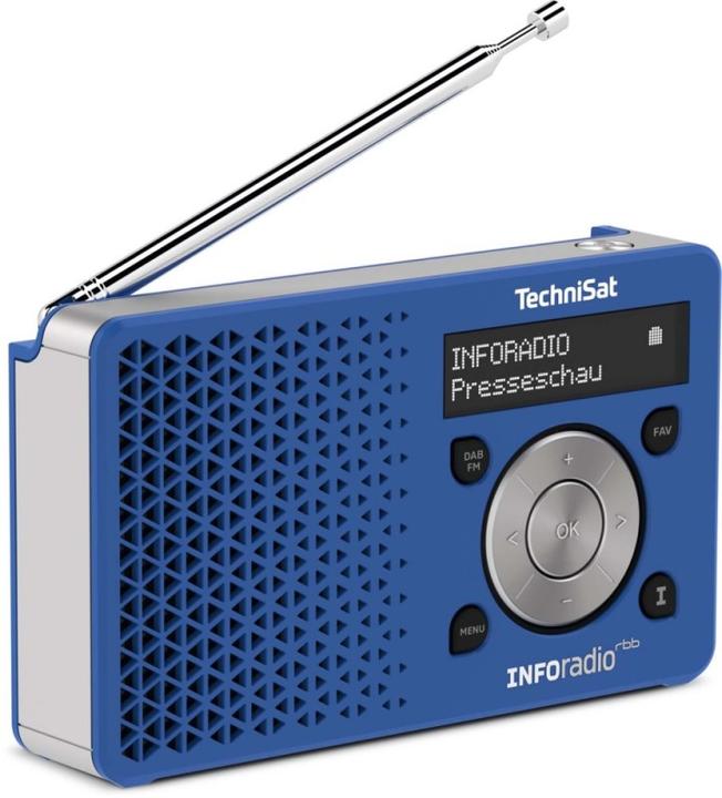 Produktbild TechniSat DigitRadio 1 Inforadio-Edition rbb dunkelbau/silber (FM)