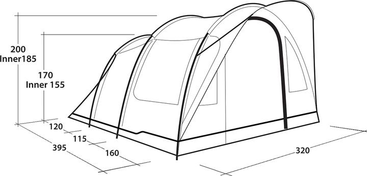 Produktbild Outwell Sky 5 (Tunnelzelt, 15.60 kg, 5 Personen)