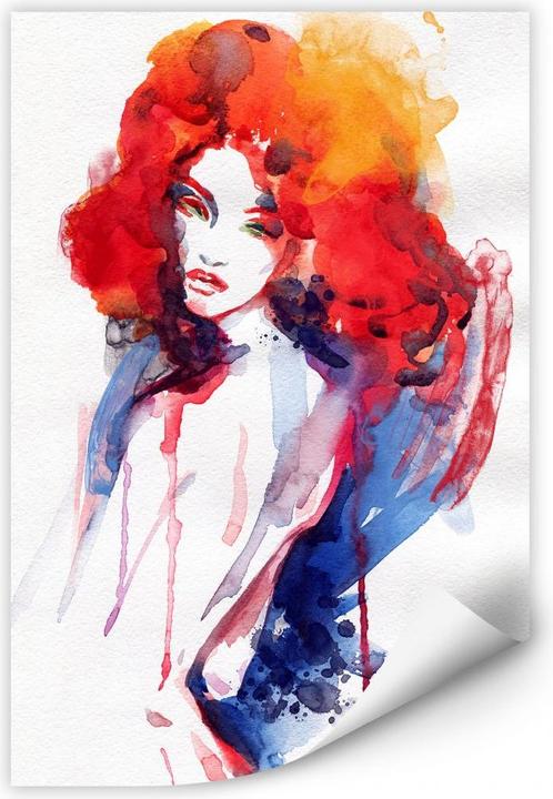 Immagine prodotto Trenddeko La donna con i capelli rosso fuoco (70 x 100 cm)