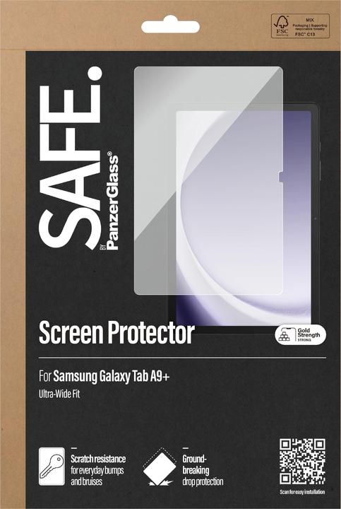 Actual product image Safe Tablet Glass (1 Piece, Galaxy Tab S9+)