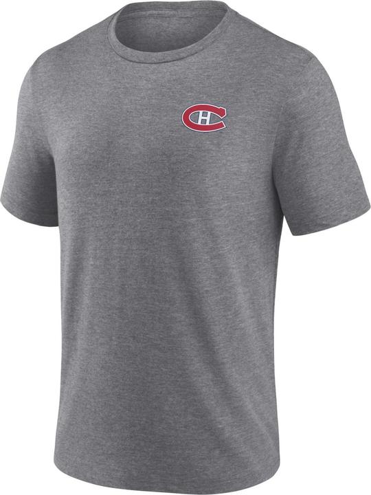 Actual product image Fanatics Montreal Canadiens Tri-Blend Backprint Shirt heather - L (L)
