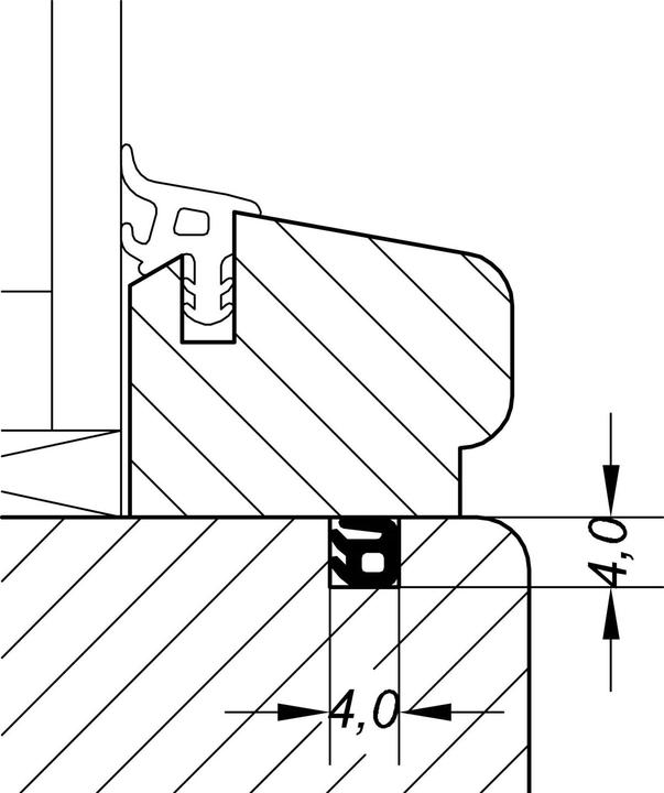 Actual product image Primo Glazing bead seal AC 5587 D, brown plastic
