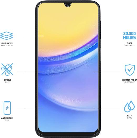 Actual product image Eiger Mountain H.I.T (2 Piece, Samsung Galaxy A15, Samsung Galaxy A15 5G)