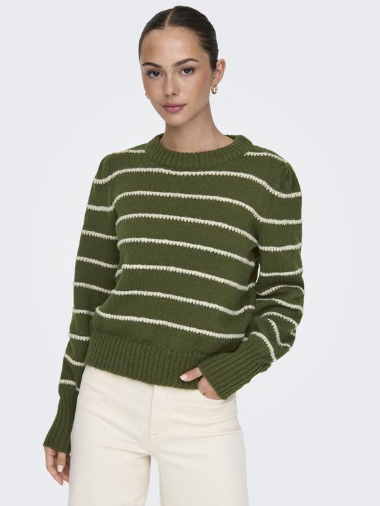 Produktbild JdY Normal geschnitten Hoch geschlossen Lange Bündchen Puffärmel Pullover Strickpullover (XL)