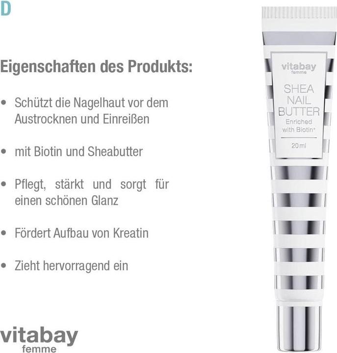 Image du produit Vitabay Sheabutter Nagelcreme (2 Stück)