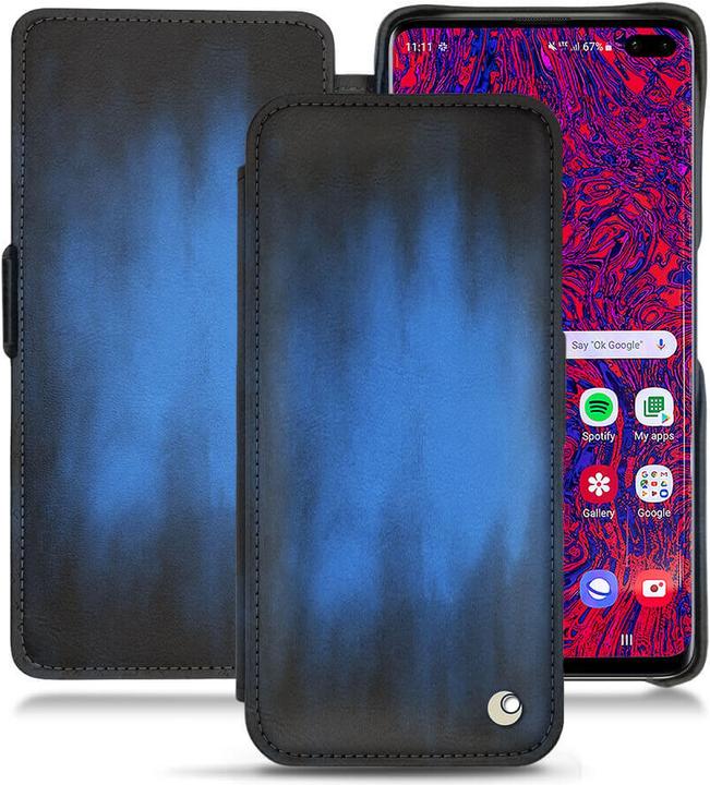 Productafbeelding Noreve Lederen omslag horizontaal (Samsung Galaxy S10+)