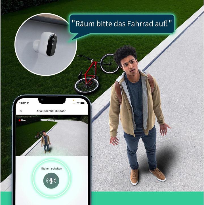 Actual product image Arlo Essential Outdoor Camera (1920 x 1080 Pixels)