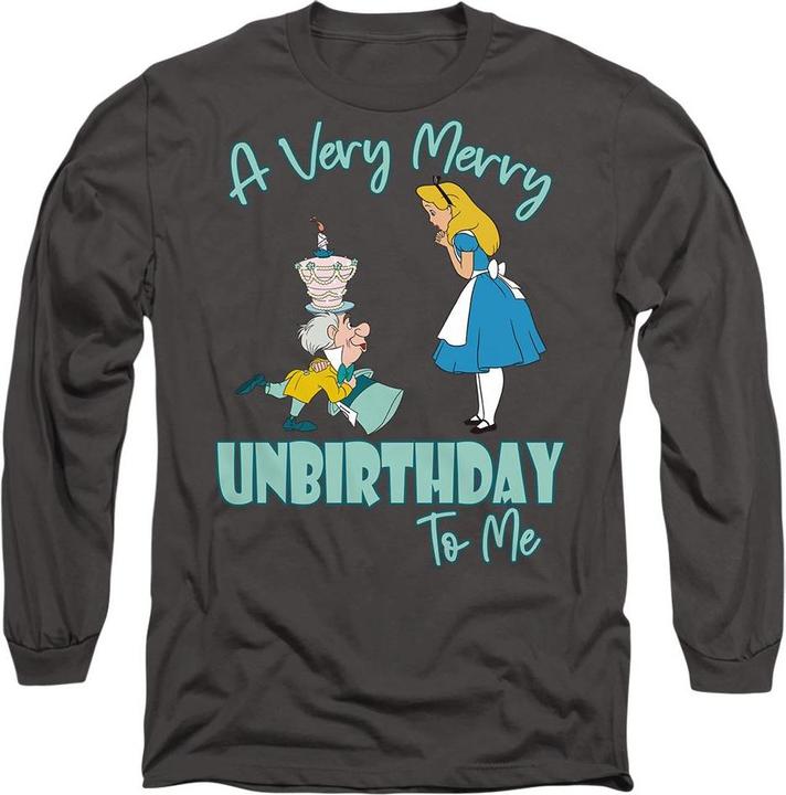 Immagine prodotto Alice In Wonderland Very Merry Unbirthday To Me Maglietta Adulto Unisex (L)