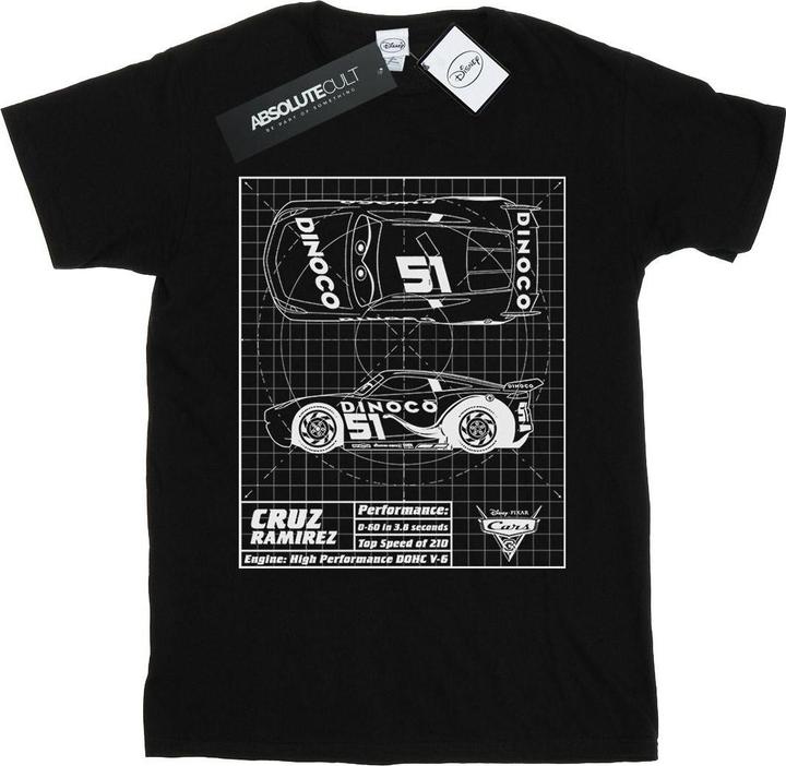 Disney Cars Cruz Ramirez Blueprint TShirt (XXL)