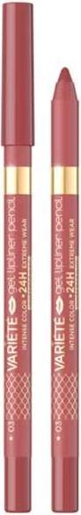 Actual product image Eveline Variete Gel Lip Liner 03 (Dusty Rose)