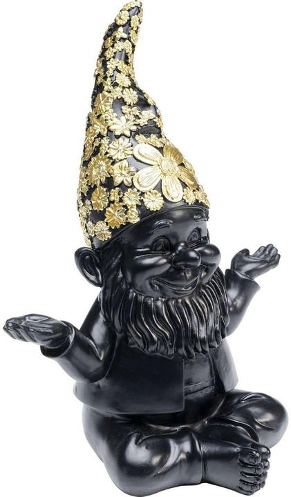 Produktbild Kare Design Deko Figur Zwerg Meditation Schwarz Gold 19 (12.5 x 18 x 22 cm)