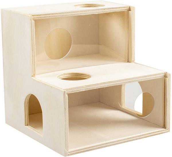 Immagine prodotto Duvoplus Casetta per arrampicata in legno, 15x15x15cm