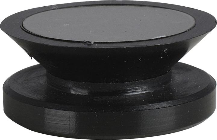 Produktbild Längle Glas-System Glaspunkthalter Mini, 20 mm, 6 - 8 mm Glas,Kunststoff schwarz/Kappe Edelstahl (1 Stk.)