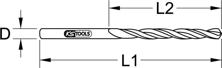 Immagine prodotto KS Tools Trapano a torsione HSS-G CO 5 (15,5 millimetri)