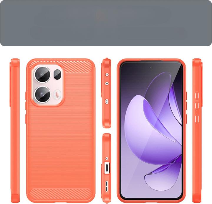 Produktbild Cover-Discount OPPO Reno13 Pro 5G - Metall Carbon Look Hülle (Oppo Reno 5G)