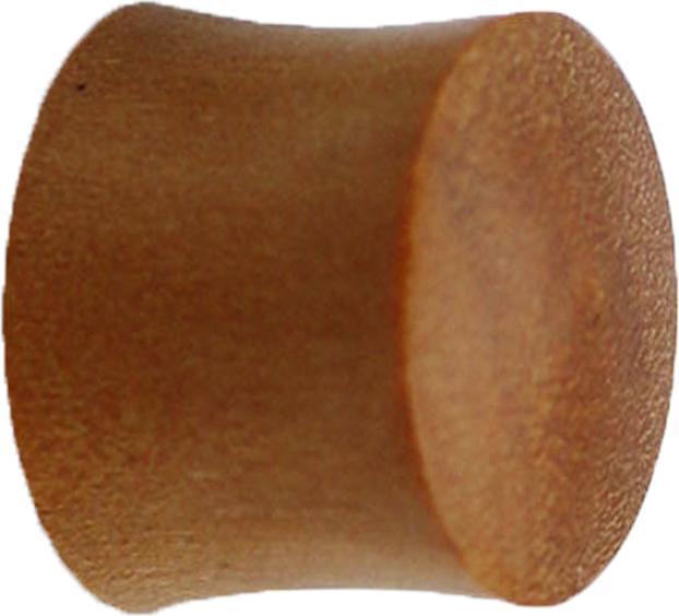 Star Piercing Flared Plug aus Teakholz (ohne Messing, Organisch)