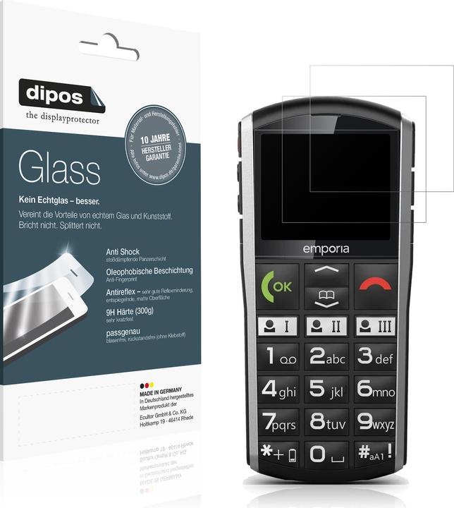 Produktbild Dipos Anti-Shock Displayschutz Matt 9H (1 Stück, Emporia Simplicity)