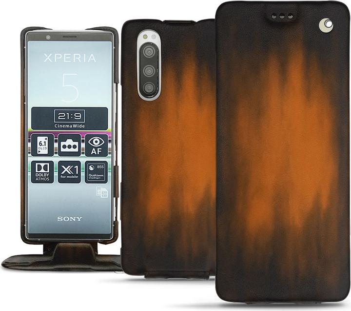 Productafbeelding Noreve Lederen omslag verticaal (Sony Xperia 5)