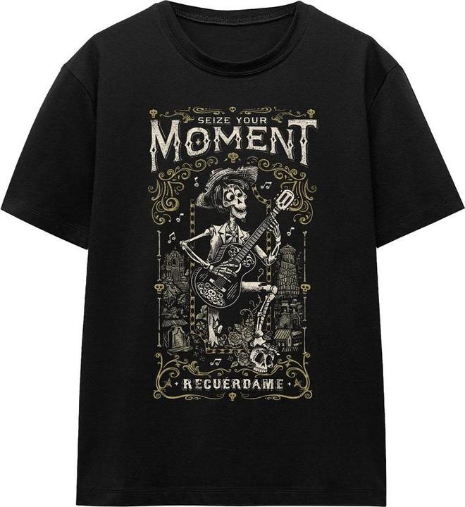 Actual product image La Maison du Coco Unisex Adult Seize Your Moment Recuerdame Hector T-Shirt (S)