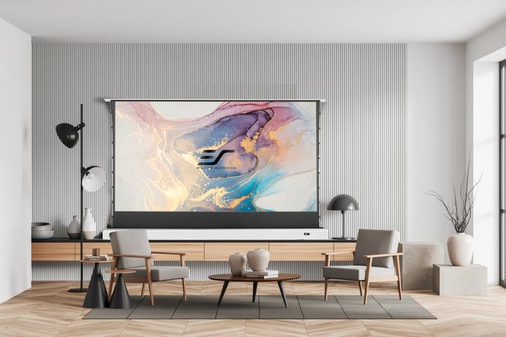 Produktbild Elite Screens Kestrel Tab-Tension Floor-Up 2 CLR (121", 16:9)
