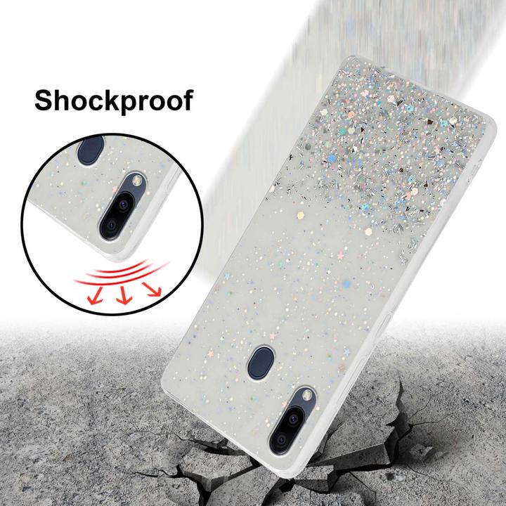 Immagine prodotto Cadorabo Cover in TPU con brillantini per Samsung Galaxy M20 (Samsung Galaxy M20)