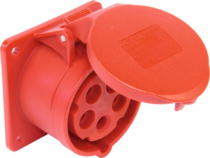 PCE CEE Socket outlet straight 400V 32A IP44 325-6f7