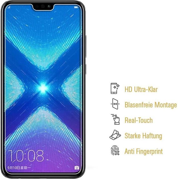 Produktbild Protectorking 4x Premium Displayschutzfolie 3D KLAR (4 Stück, Honor 8X)