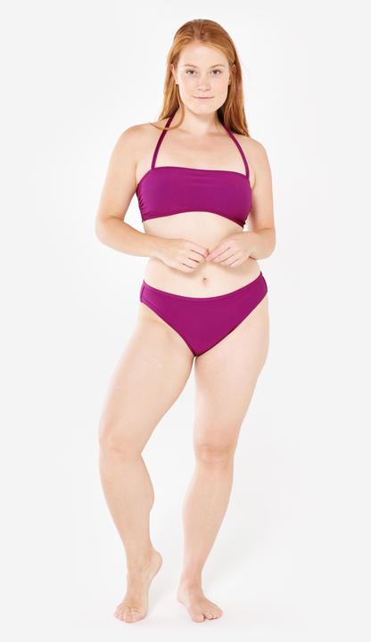Actual product image Olaian Bikini-Oberteil Bandeau Damen strukturiert Laura violett (80 C)