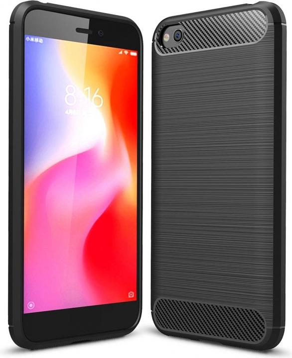 Screenguard Xiaomi Redmi Go Hülle Carbon Brushed Soft TPU (Xiaomi Redmi Go)