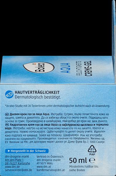 Actual product image dm Balea Face Cream Gel Aqua (50 ml, Day cream)