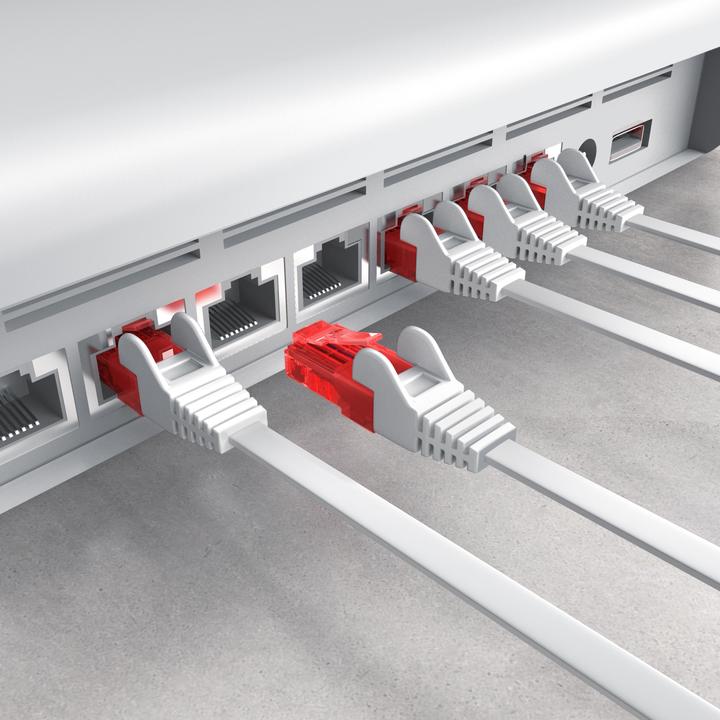 Produktbild CSL Netzwerkkabel flach - Ethernet Gigabit Lan Kabel RJ45 (UTP, CAT6, 20 m)